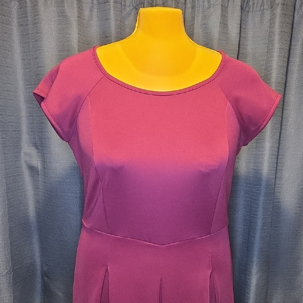 Ashley Stewart Rich Purple Midi Dress